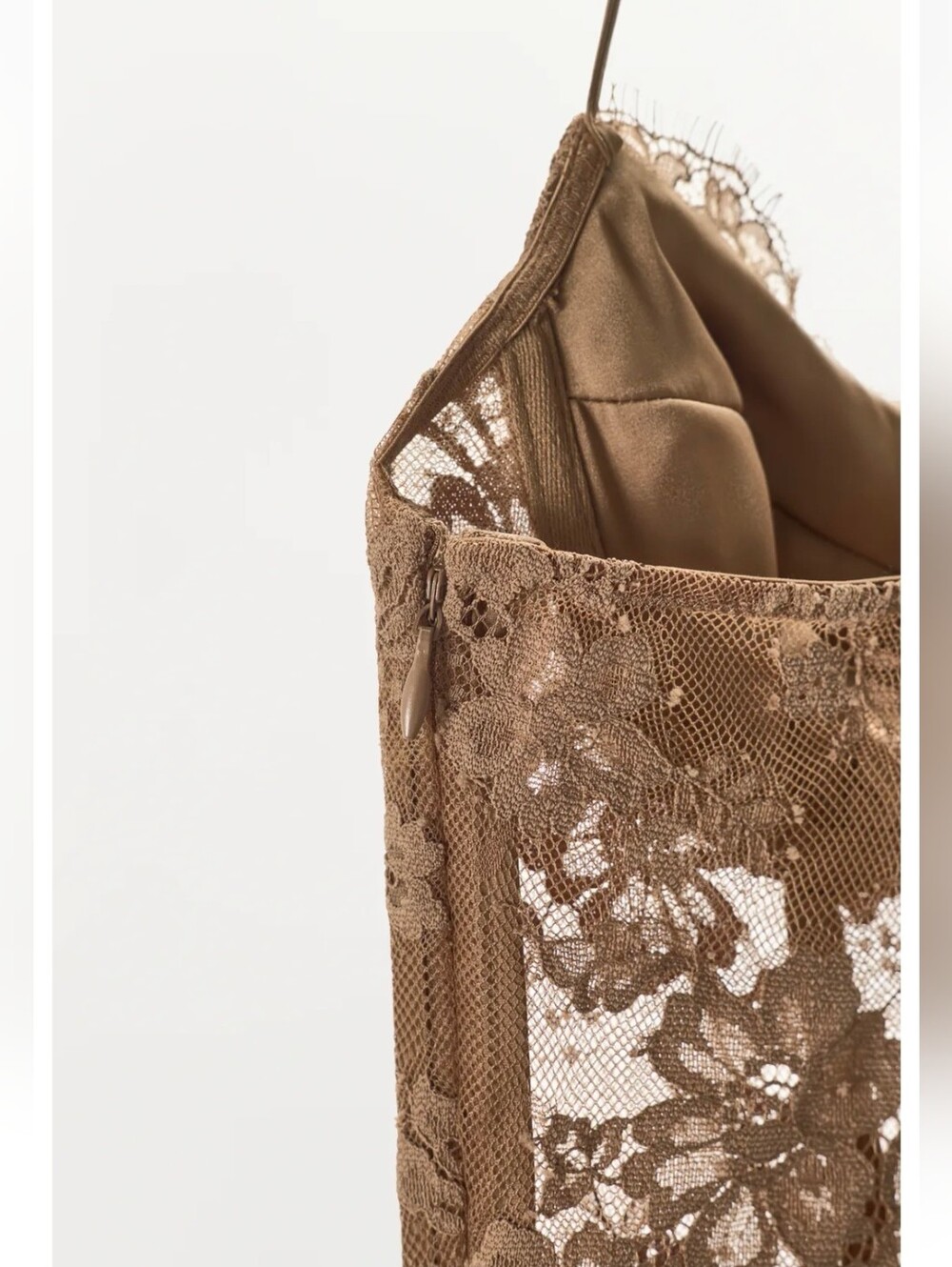 ZARA RING-DETAIL LACE STRAPPY DRESS - Picture 7 of 7